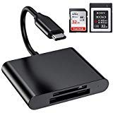 XQD SD Card Reader, USB C 2 in 1Memory Card Adapter, High Speed 5Gpbs Read & Write for XQD2.0, SD/MMC Card Reader, Lexar USB Mark Card, Suitable for Type-C Smartphone, Support Windows/Mac OS System