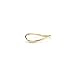 10k Fine Gold Thin Comfort Fit Curved Wave Thumb Ring (1.5mm)