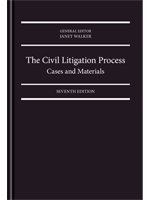 The Civil Litigation Process: Cases and Materials 1552393429 Book Cover