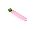 Glass Cute Pink Carrot Ternip Massager Pyrex Radish Stimulator Crystal Stick Teaser
