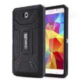Samsung Galaxy Tab 4 7.0 Case - Poetic Samsung Galaxy Tab 4 7.0 Case [Revolution Series] - [Heavy Duty] [Dual Layer] Complete Protection Hybrid Case with Built-In Screen Protector for Samsung Galaxy Tab 4 7.0 Black (3 Year Manufacturer Warranty From Poetic)