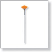 Taklon Fan Mask Brush Acid Applicator for Glycolic Lactic TCA Skin Peel / Masques (Small)