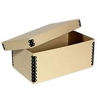 Archival Methods Flat Short Top Box 5.5×11.75×6″ CD Storage, Black