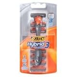 BIC Hybrid Advance for Men, Shaver System, 6 ea