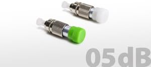 Singlemode Fixed Plug Style Fiber Optic Attenuator FC/UPC 15db