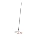 Casabella Basics Flexible Microfiber Floor Duster, Silver and Orange
