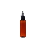 (Pack of 6) - 2 oz Amber Cosmo Bullet. Refillable, Empty PET Plastic Bottles w/Yorker Twist-Open Top Squeeze Top – Mfg. USA