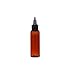 (Pack of 6) - 2 oz Amber Cosmo Bullet. Refillable, Empty PET Plastic Bottles w/Yorker Twist-Open Top Squeeze Top – Mfg. USA