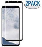 DutRet Samsung Galaxy S8 Screen Protector [2 Pack], S8 Tempered Glass Guard Film Screen Film HD Clear 3D Curved Full Coverage Screen Saver[9H Hardness,Anti-Scratch, Anti-Bubble](NOT S8 Plus)