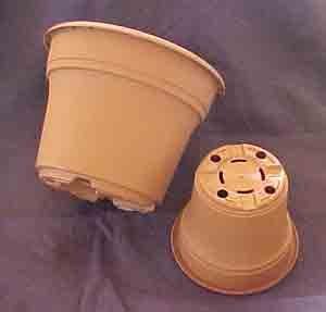 Orchid Pots 4 inch Terra Cotta Color Plastic