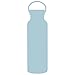 MIRA 34 Oz Stainless Steel Vacuum Insulated Water Bottle | Thermos Keeps Drink Cold for 24 hours & Hot for 12 hours, Doesn't Sweat | Large Powder Coated Sports Flask 2 Lids | Matte Pearl Blue