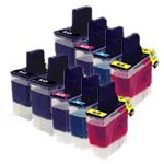 New Compatible Value Pack 2 pcs of LC41BK & 2 pcs each of LC41 Cyan, Magenta, Yellow