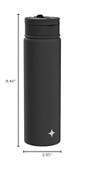 JoyJolt Triple Insulated Water Bottle with Straw