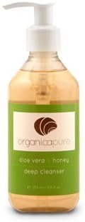 OrganicaPure Natural Organic Deep Facial Cleanser made with Aloe Vera & Honey - 8 oz.