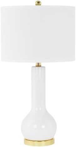 Aspire Home Accents 4981 Amiyah Single Light 27-1/2" Tall Vase Table Lamp, White