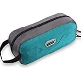 GOX Small Travel Toiletry Bag, Dopp Kit Case For Men, Multifunction Organizer Pouch (Turquoise/Grey)