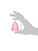 Blossom Menstrual Cup, Say No to Tampons | Get Blossom Cups for Menstrual Days| Period Cup, Reusable Menstrual Cup, Silicone Cup (Large Menstrual Cup, Pink)