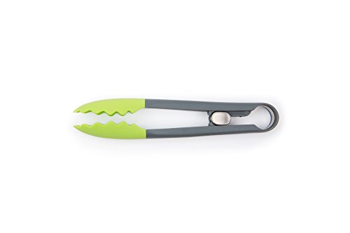Fox Run 6026 Mini Tongs, Silicone, 7-Inch, Green