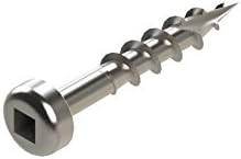 Impakt Tools 100CPH-200, #8 x 1 Inch Coarse Pocket Hole Screws with Pan Head, DIY Screws, 200 Count