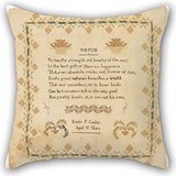 Alphadecor Pillowcase Of Oil Painting Emily F. Cooley - Sampler,for Gril Friend,family,boy Friend,her,boys,indoor 18 X 18 Inches / 45 By 45 Cm(both Sides)