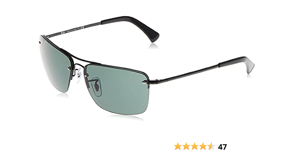 Ray-Ban Men's RB3607 Rectangular Metal Sunglasses, Black/Grey Gradient, 61  mm : Amazon.com.au: Clothing, Shoes \u0026 Accessories