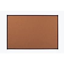 Office Depot(R) Brand Framed Cork Board, 48in. x 36in., Mahogany, Aluminum Frame