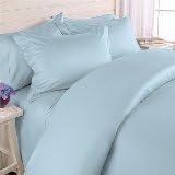 JS Sanders 1500 Series Queen Size 4pc Microfiber Bed sheet set, Sky Blue