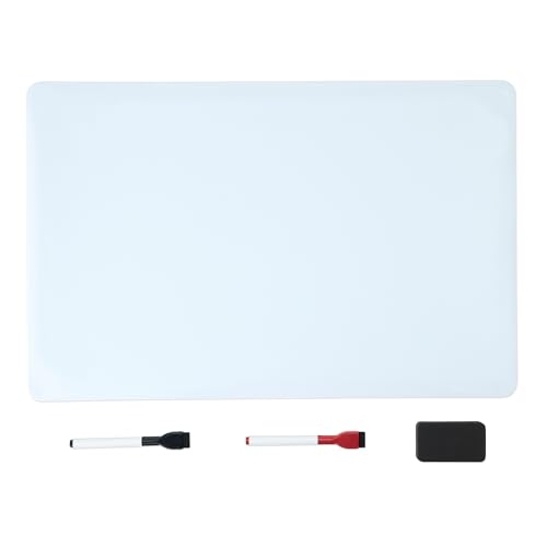 Amazonベーシック マグネット式ホワイトボード 冷蔵庫用ホワイトボード シート寸法 (50.8 × 33.0cm) マーカー2本とイレーザー付き