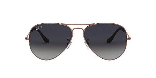 RB3025 Aviator Classic Polarized Sunglasses, COPPER/POLARIZED blue Gradient, 58 mm