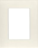 Pack of (5) 11x14 Acid Free Cream Core Picture Mats Cut for 8x10 Pictures in Cream