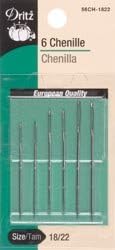 Dritz Chenille Hand Needles Size 18/22 6/Pkg 56CH1822 (3 Pack)
