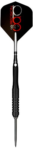 Bottelsen Hammer Head Steel Tip 90% Tungsten Precision Grip Black Steal 1/4-Inch Diameter Dart, 23 Gram, Coarse Knurl