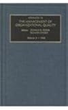 Advances in the Management of Organizational Quality, Fedor, Donald, 0762304707