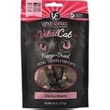 Vital Essentials Freeze Dried- All Natural Chicken Heart- Cat Treat- .8oz bag