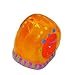 XiaXia Pets Hermit Crab Shell Orange with Festive Design