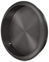 Deltana FP221RU10B Round 21/8-Inch Diameter Solid Brass Flush Pull