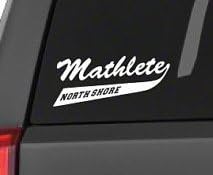 North Shore Mathletes Vinyl Decal Sticker- Die Cut Decal Bumper Sticker For Windows, Cars, Trucks, Laptops, Etc.
