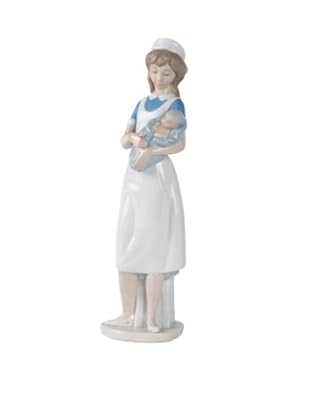 Nao by Lladro Collectible Porcelain Figurine: Female NURSE - 13-1/4" tall - Hospital / Medical