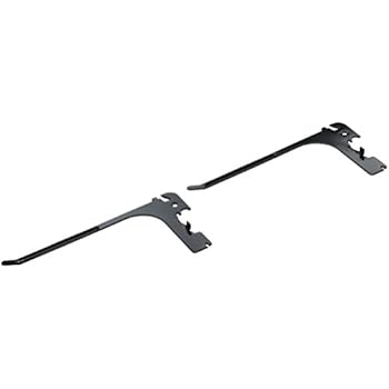 Wall Control Pegboard 6in Reach Extended Slotted Hook Pair - Slotted Metal Pegboard Hooks for Wall Control Pegboard and Slotted Tool Board - Black