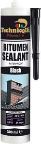 1 x 300ml TUBE BLACK BITUMEN SEALANT FIX FOR ROOF GUTTERS PIPES JOINTS CONCRETE STEEL WOOD CAR WHEEL ARCHES NEW TECHNICQLL