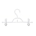 Honey-Can-Do HNGT01322 Soft Touch Skirt/Pant Hanger with Clips, Ideal for Lightweight Garments, 12-Pack