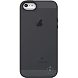 Belkin Grip Candy Sheer Case for iPhone 5 - iPhone - Gravel, Blacktop - Translucent, Tint - Thermoplastic Polyurethane (TPU) - F8W138TTC00