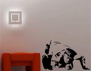 Online Design Banksy Stil Cop Snorting Wanddekor Aufkleber Vinyl