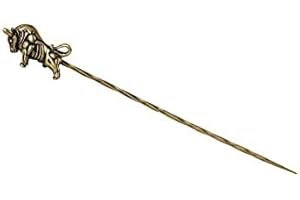 FISKENET Brass Cigar Pin Spiral Dredge Long Needle Cigar Holder Tool Scorpion Bull Gecko Purse Accessories