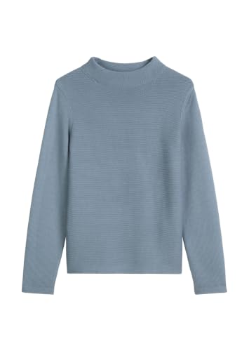 Marc OߴPolo Womens Organic Cotton Jumper with Stand Collar, Blue (Slate Blue), XXS