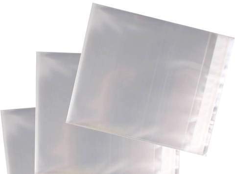 5x5 Self Seal Clear Square Card Display Bags Pack of 50
