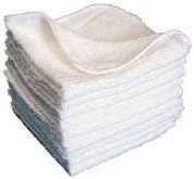 Everest Supply Terry Washcloths 12"X12" inch Cotton/polyester Blend (60 pieces per pack) Durable, Comfortable, Machine wash, Less Lint upon drying