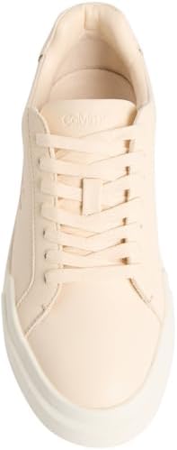 Ténis de Pele Grossa e Renda Feminina com Sola Cupsole, Bege (Caju Claro/Azul Lápis/Marshmallow), 38