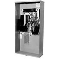 MILBANK U2594-X Bypass Side BUSSED, Large Enclosure, 320AMP, 7TERMINAL, G90 Galvanized Steel with Powder Coat Finish, RINGLESS, 60 HRTZ, 600V, 3PHASE, Plate Lever, Large Closing