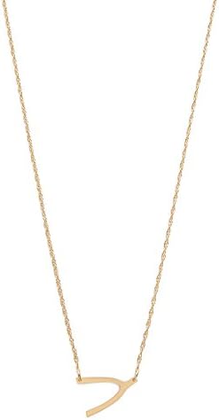 Jennifer Zeuner Jewelry Mini Wishbone Necklace